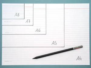 Karteikarten gibt es in vielen Formaten – von A4 bis A8.
